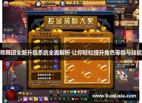 劲舞团全新升级系统全面解析 让你轻松提升角色等级与技能